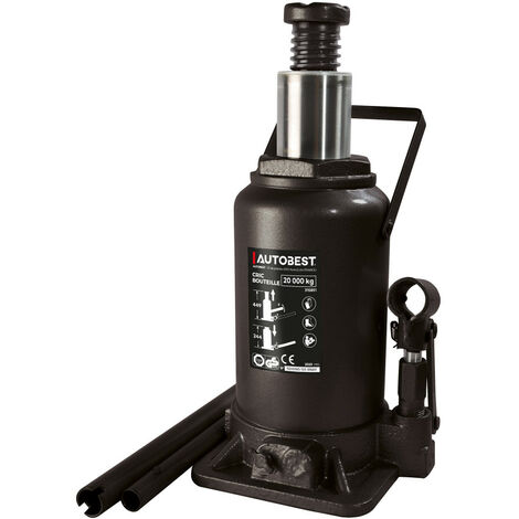 Cric hydraulique bouteille 20T - AUTOBEST 165 mm
