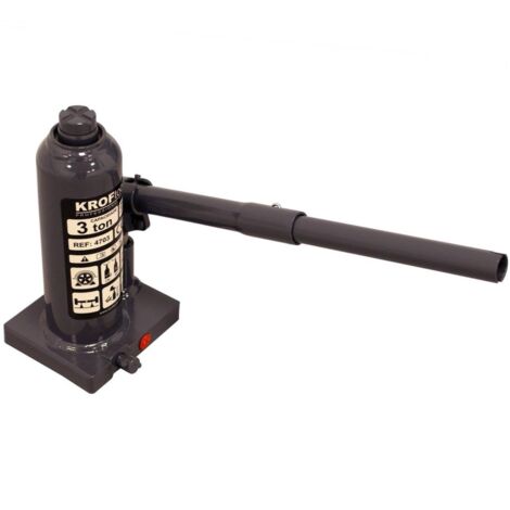 CRIC HYDRAULIQUE BOUTEILLE 3T, 3 Tonnes STANDARD