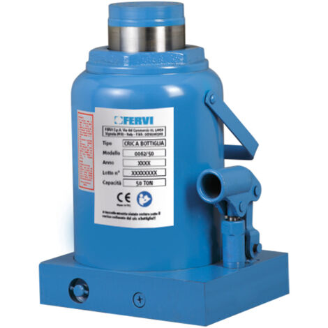 CRIC HYDRAULIQUE DE LEVAGE BOUTEILLE 50 TONNES FERVI 0062/50