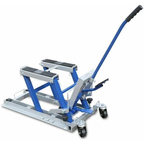 Cric De Moto - 680 Kg - Pour Moto, élévateur Hyaulique Rouge25 - Auto