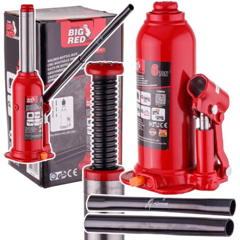 CRIC HYDRAULIQUE POUR VOITURE 6 TONNES 402 mm 6000 KG DE CAPACITÉ DE LEVAGE