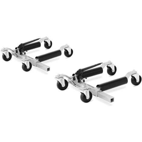 Cric Idraulico A Carrello Sollevatore Per Auto 567 kg Ruote In Nylon