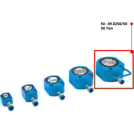 Cric idraulico a profilo ribassato 50 ton Fervi 0256/50