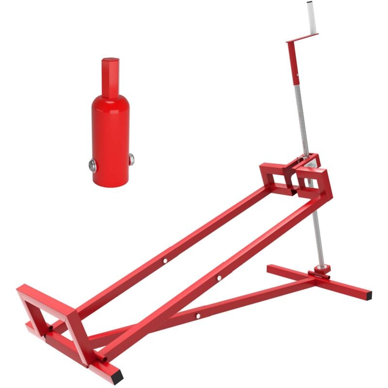 Wiltec - Kit Cric lève Tracteur Tondeuse avec Adaptateur pour Visseuse sans fil – 400 kg max. – Acier – Mowerlifter Outillage de Mecanicien Treuil