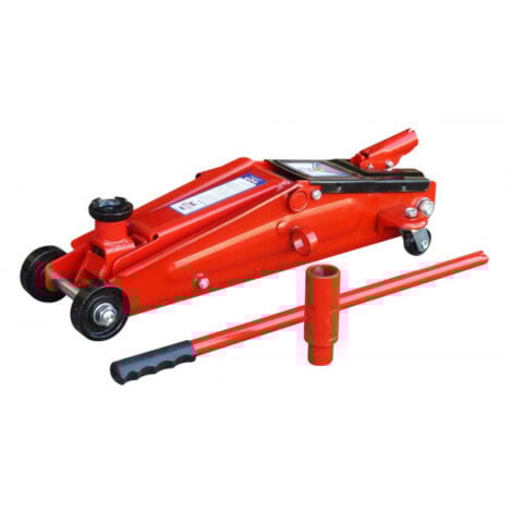 Cric Outifrance rouleur 2,5 tonnes hauteur 530mm système de levée rapide avec extension pour 4x4 et SUV