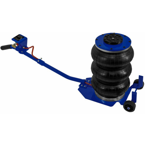 T-Mech – Cric pneumatique à manche long 3,5T – Capacité de levage 13,5 à 40 cm – Pression 8kg/cm² – Temps de gonflage rapide 3 à 5 secondes – 2 roues