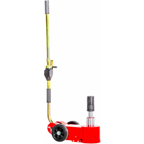 Cric rouleur hydro-pneumatique portable 15-30 T 2 étages MW Tools HPK1530M