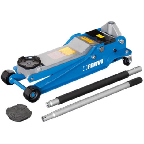 Cric sollevatore martinetto idraulico a carrello 35 ton x auto Fervi 0369