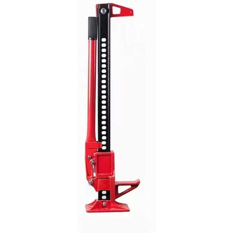 Maisonchic - Cric Tout-Terrain à Cliquet 4x4 de 112cm Charge 3000KG Cric Agricole à Levage Elevé Hauteur de Levage Réglable de 15-112cm Rouge CW9024