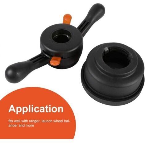 Cric Wheel Balancer - Vis papillon à dégagement rapide et manomètre à écrou d'arbre de moyeu - 40 mm, 4 mm