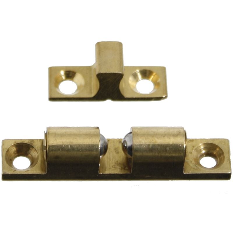 CRICCHETTO DUE SFERE REGOLABILI 8x44 mm. OTTONE