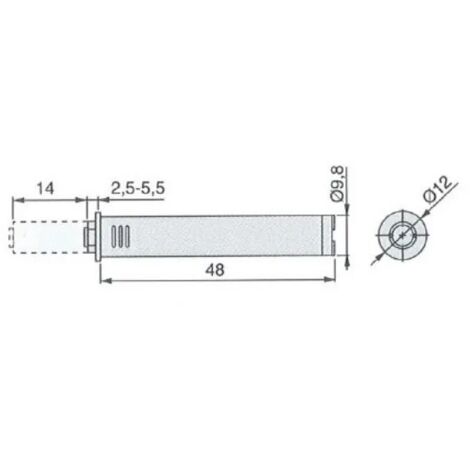 CRICCHETTO INCASSO D.10 REGOL.AMMORTIZZATO GRIGIO