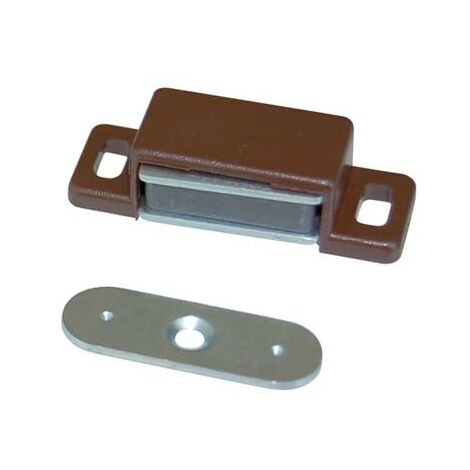 CRICCHETTO MAGNETICO SPORTELLI 306 - MM 48 H.MM 15 KG 6 + INCONTRO MARRONE- 100 pezzi