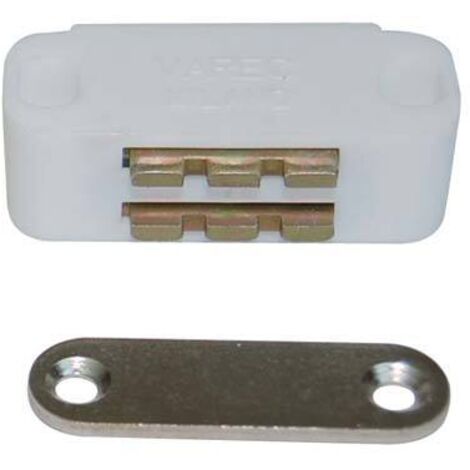 Cricchetto magnetico sportelli uc14 varec mm 45 h.mm 20 kg 7 + incontro bianco (12 pezzi) Varec