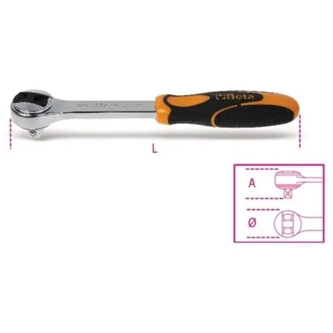 Cricchetto reversibile  3/8 beta 910/55 - 200 mm