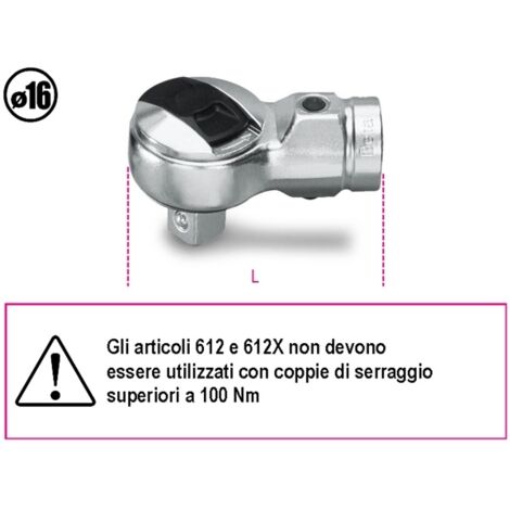 Beta 667N/40 - Chiave dinamometrica con cricchetto - serraggio 80 / 400 Nm  - attacco da 3/4