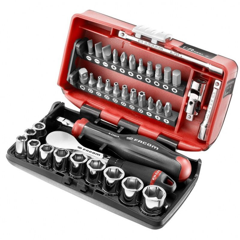 Cricchetto+bussola hp 1/4 Facom R.181NANOPB