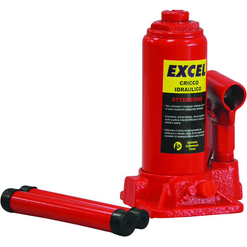 Image of Excel - Cricco idraulico a bottiglia - kg.2.000 - mm.158/308h. - peso kg.2,5