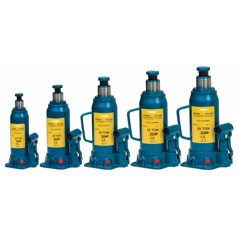 Cricco Martinetto Idraulico A Bottiglia 10 T Ton Fervi 0062 10
