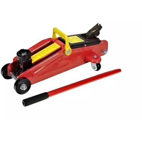 Crick idraulico Carrello 2 Ton per Auto e Furgone Sollevatore Martinetto con ruote
