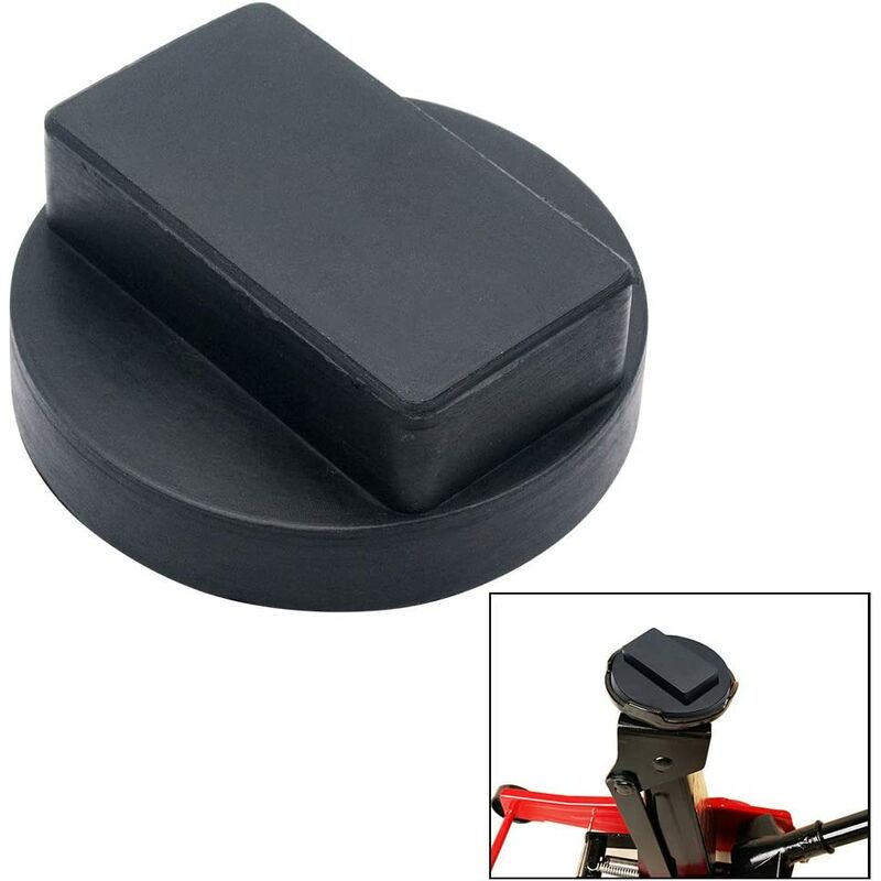 Crics de voiture Pad adaptateurs de cric de sol outil de support de levage en caoutchouc dur pour Mercedes Benz, noir, 61X23 MM 2 pièces