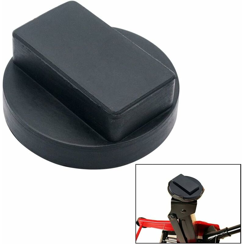 Crics de voiture Pad adaptateurs de cric de sol outil de support de levage en caoutchouc dur pour Mercedes Benz, noir, 61X23 mm 2 pièces