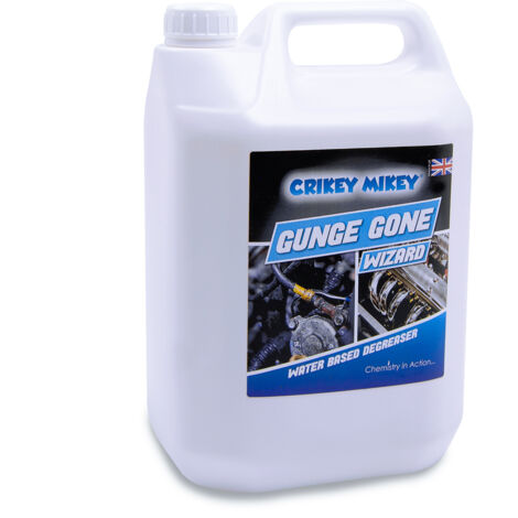 Crikey Mikey 'Gunge Gone' Water Based Degreaser 5 Litres