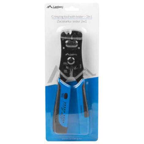 CRIMPADORA LANBERG UNIVERSAL RJ45/RJ11/RJ12 CON COMPROBADOR DE CABLES