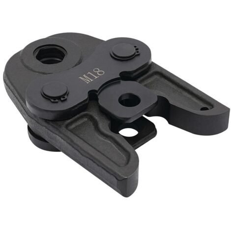 Crimpbacke M-18, kompakte Crimpwerkzeugbacke, Crimpzangenbacke, 42CrMo, schwarz