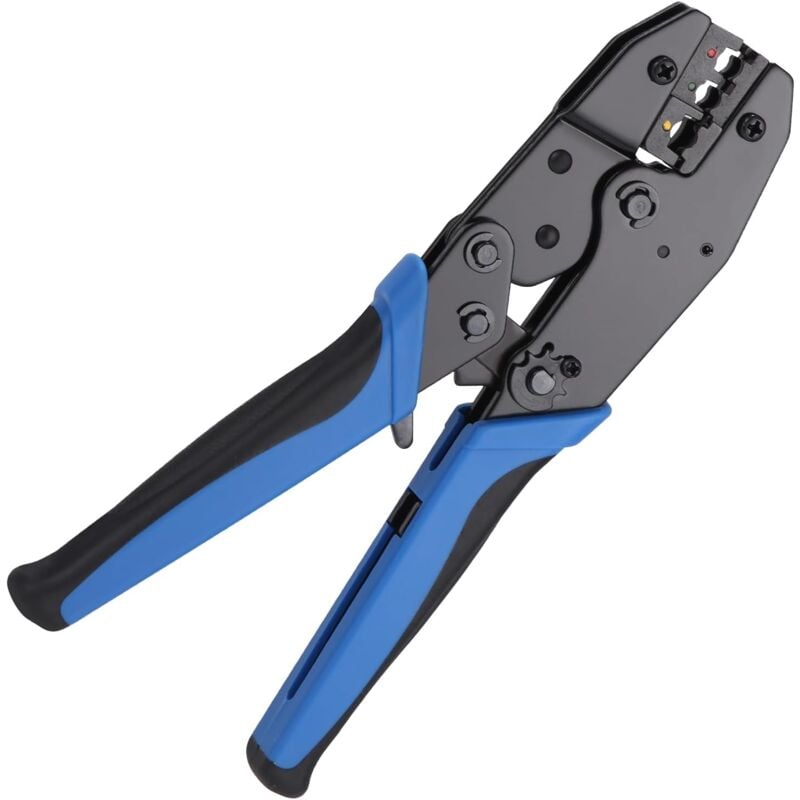 Tigrezy - Crimping pliers, for insulated electrical connections 0.50-6.00 mm², crimping pliers with ratchet function, crimping pliers for cable lugs,