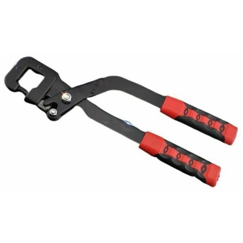 Crimping Pliers, Lightweight Steel Keel, Fixed Punching Pliers with Non-Slip Handle, Stud Crimper 0.3 x 0.8 cm, Range of Punches for Factory