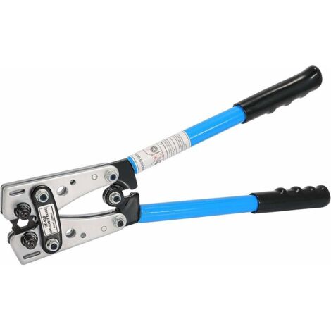 Crimping Pliers - Professional Adjustable Multi-Layer Ratchet Crimping Pliers for Electrical Cable Lugs AWG 10-0, 6/10/16/25/35/50 mm², for Electrician & DIY