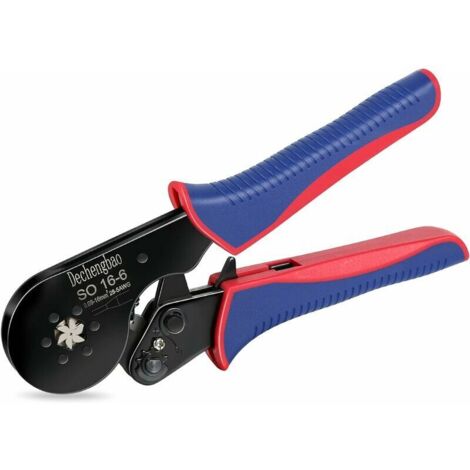 Crimpzange, 0,08–16 mm²/28–5 AWG Crimpwerkzeug-Set, mit 1200 elektrischen Crimpklemmen, selbsteinstellende Zange, Kabel-Crimpzange