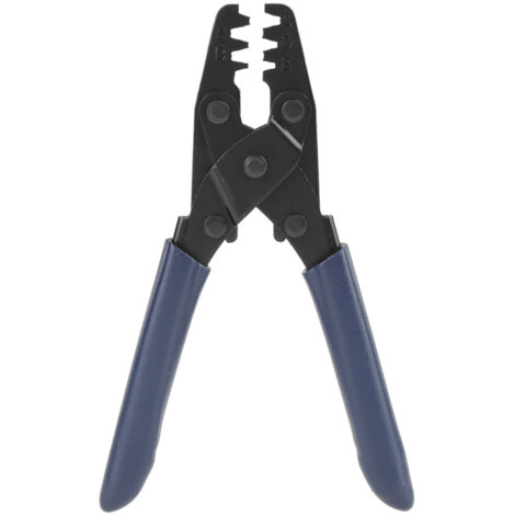 Crimpzange für Rohranschlüsse, hochwertiger Stahl, schwarz/blaues PVC (21,5 cm)