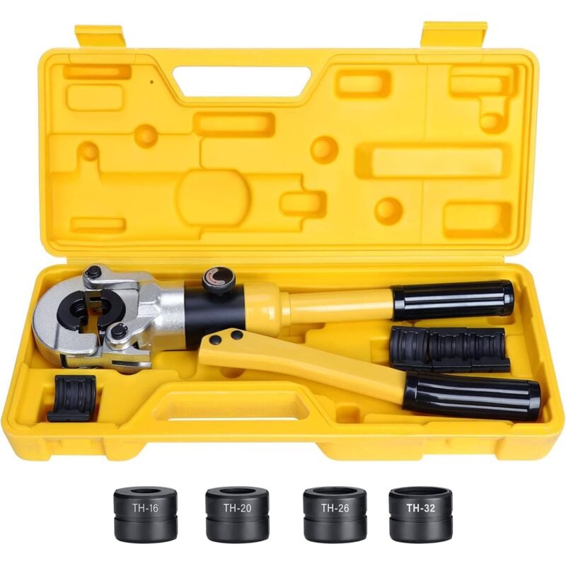 Image of Crimpzange und Backen, Crimpwerkzeug für Hydraulikschläuche TH16 TH20 TH26 TH32 mm