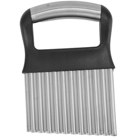 Crinkle Cutter Rustproof Stainless Steel Wavy Potato Crinkle Cutter with Comfortable Grip for Kitchen