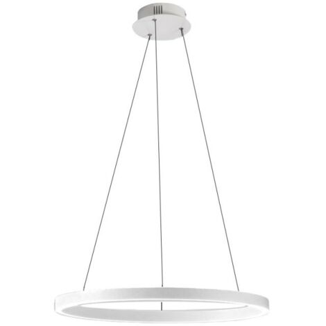 CRISEIDE S/G - LAMPADARIO A SOSPENSIONE BIANCA 1 LUCE LED 3000K 4300LM 80W DIMMERABILE