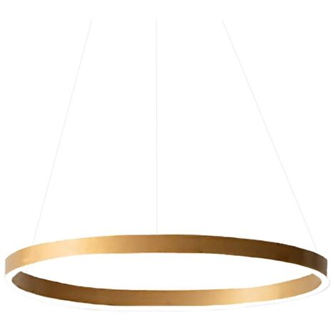 CRISEIDE S/G - LAMPADARIO A SOSPENSIONE ORO 1  LUCE LED 3000K 4200LM 80W DIMMERABILE