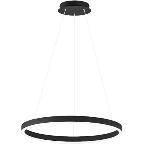 CRISEIDE S/P - LAMPADARIO A SOSPENSIONE NERO 1 LUCE LED 3000K 3100LM 60W DIMMERABILE