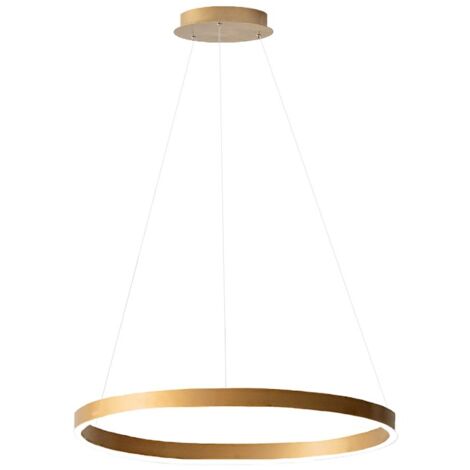 CRISEIDE S/P - LAMPADARIO A SOSPENSIONE ORO 1 LUCE LED 3000K 3100LM 60W DIMMERABILE