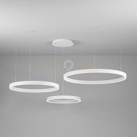 CRISEIDE SS/3D - LAMPADARIO A SOSPENSIONE 3 LUCI BIANCO A LED 3000K 6700LM 125W(35W+40W+50W) DIMMERABILE