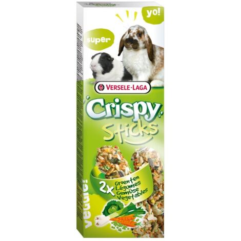 Crispy Mega Sticks Rabbits-Guinea Pigs "Green Meadow", 2 piezas