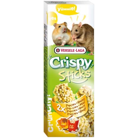 Crispy Sticks Hamsters- Rats Popcorn & Honey, 2 piezas 100g