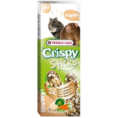 Crispy Sticks Hamsters- Rats Rice & Vegetables, 2 piezas 110g