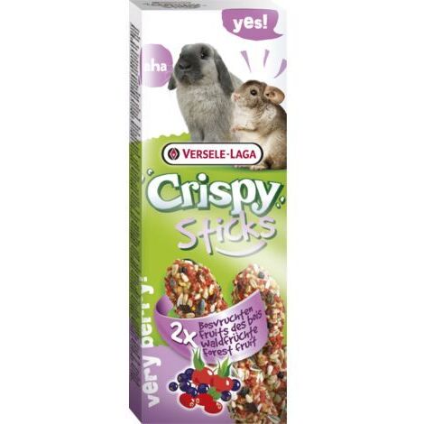 Crispy Sticks Rabbits- Guinea Pigs Forest Fruit, 2 piezas 110g