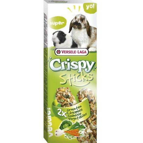 Crispy Sticks Rabbits- Guinea Pigs Vegetables, 2 piezas 110g