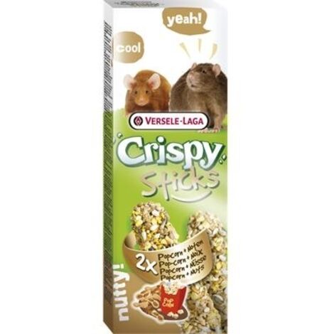 Crispy Sticks Rats-Mice Popcorn & Nuts, 2 piezas 110g