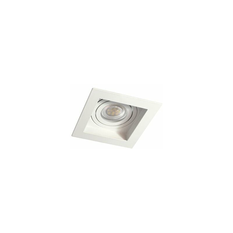 Image of Cristalrecord - Akrah anello incasso quadrato bianco 100x100mm