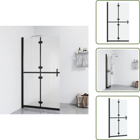 Cristal esmerilado - vidaXL Mampara de ducha plegable vidrio ESG esmerilado 100x190 cm - Mampara de ducha minimalista