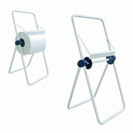 CRISTAL HYGIENE dispenser in metallo bianco su supporto per bobina - EP5000